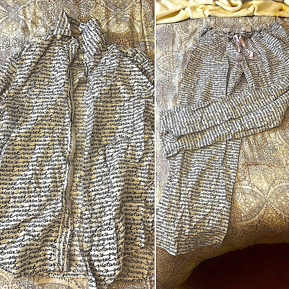 VS Pajama Set: Button-up & Pants